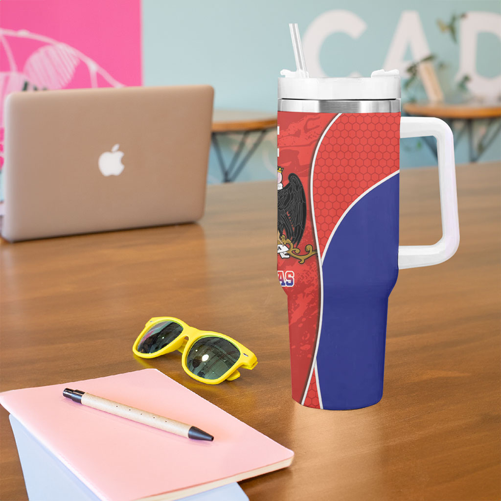Chile Independence Day Tumbler With Handle Fiestas Patrias Coat Of Arms Style