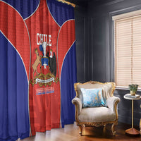 Chile Independence Day Window Curtain Fiestas Patrias Coat Of Arms Style