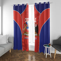 Chile Independence Day Window Curtain Fiestas Patrias Coat Of Arms Style