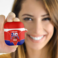 Personalized Chile Independence Day AirPods Case Chilean Code 56 Copihue Flowers