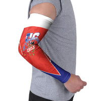 Personalized Chile Independence Day Arm Sleeves Chilean Code 56 Copihue Flowers