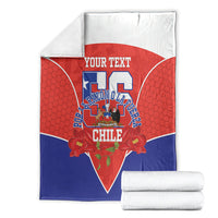 Personalized Chile Independence Day Blanket Chilean Code 56 Copihue Flowers