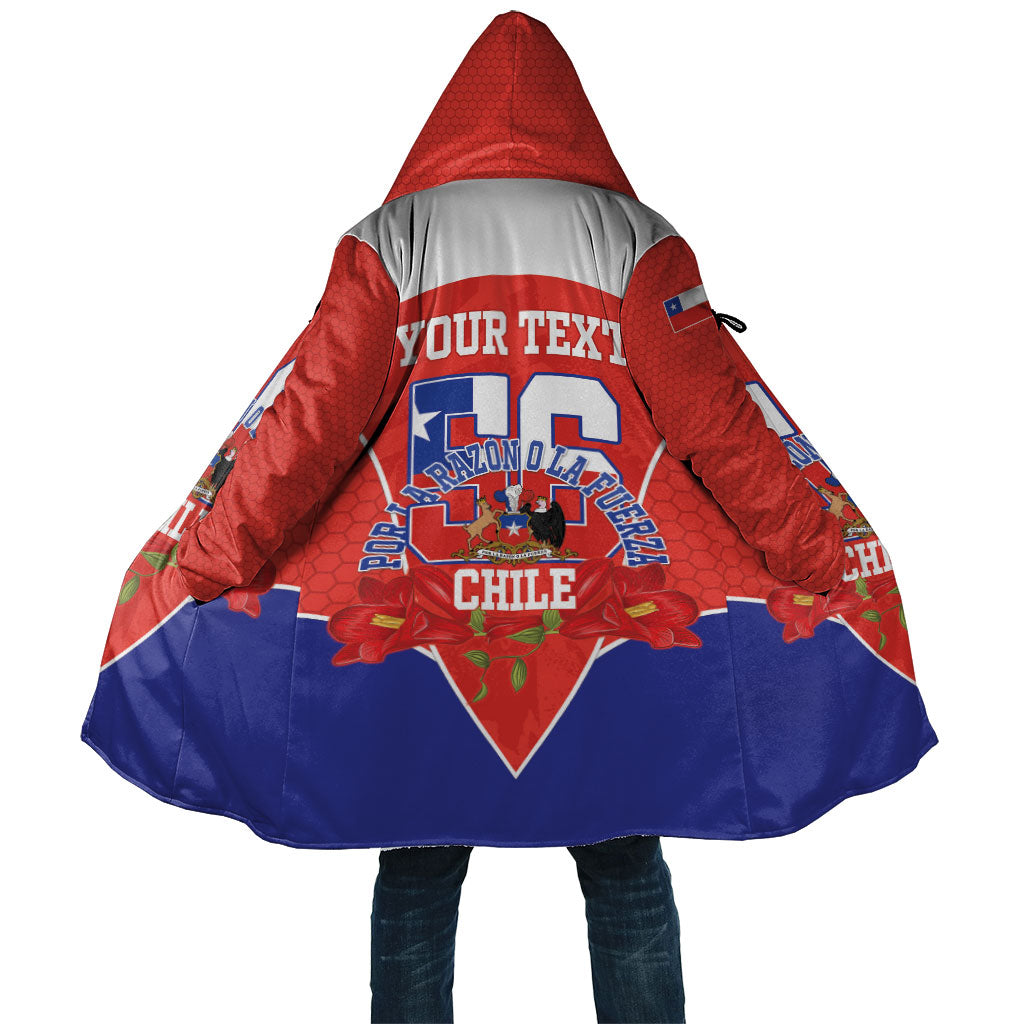Personalized Chile Independence Day Cloak Chilean Code 56 Copihue Flowers