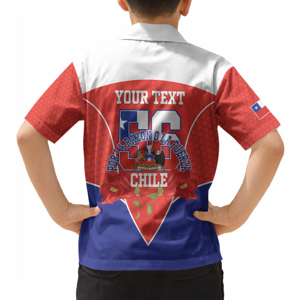 Personalized Chile Independence Day Hawaiian Shirt Chilean Code 56 Copihue Flowers
