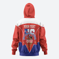 Personalized Chile Independence Day Hoodie Chilean Code 56 Copihue Flowers