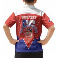 Personalized Chile Independence Day Kid Hawaiian Shirt Chilean Code 56 Copihue Flowers