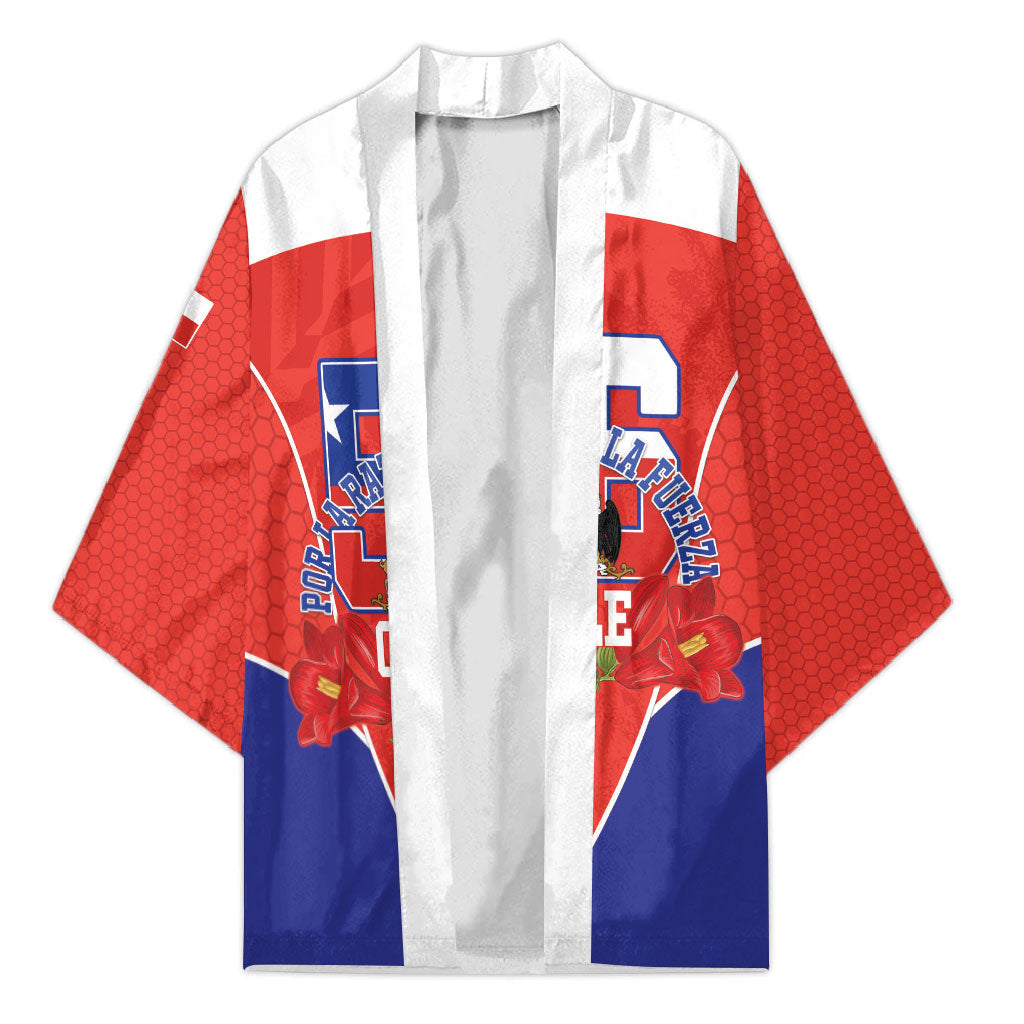 Personalized Chile Independence Day Kimono Chilean Code 56 Copihue Flowers