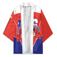 Personalized Chile Independence Day Kimono Chilean Code 56 Copihue Flowers