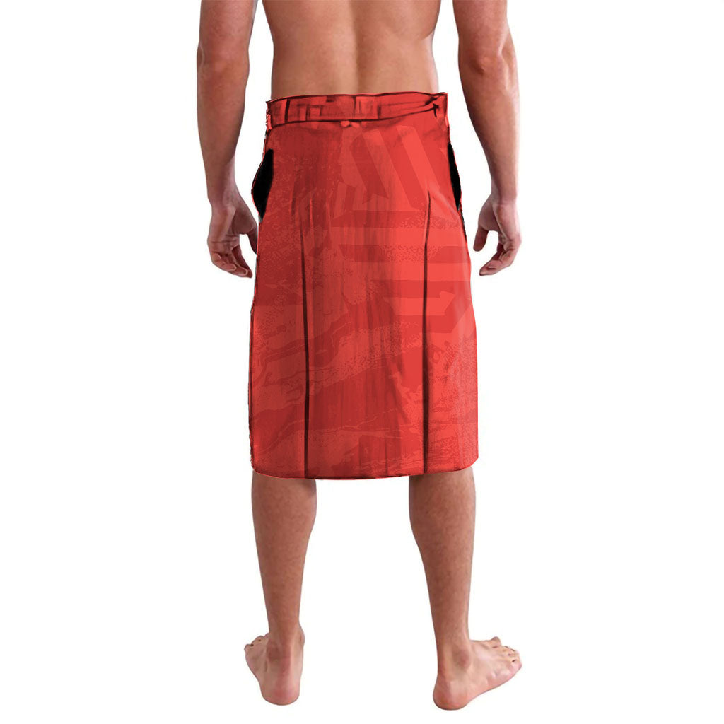 Personalized Chile Independence Day Lavalava Chilean Code 56 Copihue Flowers