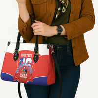 Personalized Chile Independence Day Leather Bag Chilean Code 56 Copihue Flowers