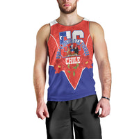 Personalized Chile Independence Day Men Tank Top Chilean Code 56 Copihue Flowers