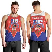 Personalized Chile Independence Day Men Tank Top Chilean Code 56 Copihue Flowers
