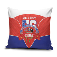 Personalized Chile Independence Day Pillow Cover Chilean Code 56 Copihue Flowers