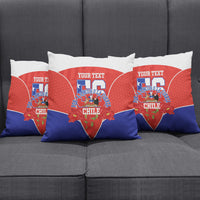 Personalized Chile Independence Day Pillow Cover Chilean Code 56 Copihue Flowers
