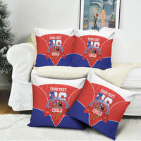 Personalized Chile Independence Day Pillow Cover Chilean Code 56 Copihue Flowers