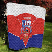 Personalized Chile Independence Day Quilt Chilean Code 56 Copihue Flowers