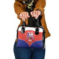 Personalized Chile Independence Day Shoulder Handbag Chilean Code 56 Copihue Flowers