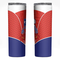Chile Independence Day Skinny Tumbler Chilean Code 56 Copihue Flowers
