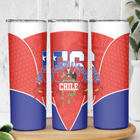 Chile Independence Day Skinny Tumbler Chilean Code 56 Copihue Flowers