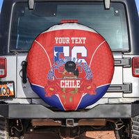 Personalized Chile Independence Day Spare Tire Cover Chilean Code 56 Copihue Flowers