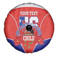 Personalized Chile Independence Day Spare Tire Cover Chilean Code 56 Copihue Flowers