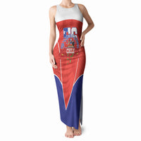 Personalized Chile Independence Day Tank Maxi Dress Chilean Code 56 Copihue Flowers