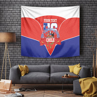 Personalized Chile Independence Day Tapestry Chilean Code 56 Copihue Flowers