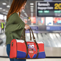 Personalized Chile Independence Day Travel Bag Chilean Code 56 Copihue Flowers