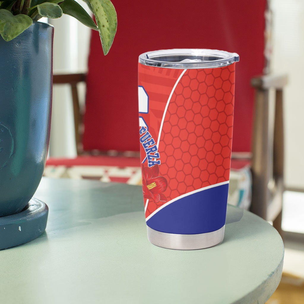 Chile Independence Day Tumbler Cup Chilean Code 56 Copihue Flowers