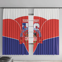 Personalized Chile Independence Day Window Curtain Chilean Code 56 Copihue Flowers