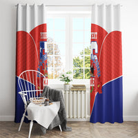Personalized Chile Independence Day Window Curtain Chilean Code 56 Copihue Flowers