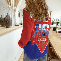Personalized Chile Independence Day Women Casual Shirt Chilean Code 56 Copihue Flowers