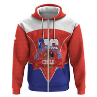 Personalized Chile Independence Day Zip Hoodie Chilean Code 56 Copihue Flowers