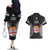 Fiji Rugby Couples Matching Off The Shoulder Long Sleeve Dress and Hawaiian Shirt 2023 Fijian Tapa Pattern World Cup Black - Wonder Print Shop