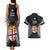 Fiji Rugby Couples Matching Tank Maxi Dress and Hawaiian Shirt 2023 Fijian Tapa Pattern World Cup Black - Wonder Print Shop