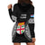 Fiji Rugby Hoodie Dress 2023 Fijian Tapa Pattern World Cup Black - Wonder Print Shop