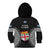 Fiji Rugby Kid Hoodie 2023 Fijian Tapa Pattern World Cup Black - Wonder Print Shop