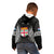 Fiji Rugby Kid Hoodie 2023 Fijian Tapa Pattern World Cup Black - Wonder Print Shop