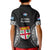Fiji Rugby Kid Polo Shirt 2023 Fijian Tapa Pattern World Cup Black - Wonder Print Shop