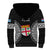 Fiji Rugby Sherpa Hoodie 2023 Fijian Tapa Pattern World Cup Black - Wonder Print Shop