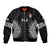 Fiji Rugby Sleeve Zip Bomber Jacket 2023 Fijian Tapa Pattern World Cup Black - Wonder Print Shop