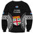 Fiji Rugby Sweatshirt 2023 Fijian Tapa Pattern World Cup Black - Wonder Print Shop