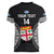 Custom Fiji Rugby Women V Neck T Shirt 2023 Fijian Tapa Pattern World Cup Black - Wonder Print Shop