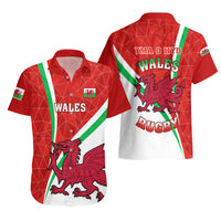 Wales Rugby Hawaiian Shirt 2023 World Cup Cymru Curve Style - Wonder Print Shop