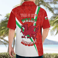 Wales Rugby Hawaiian Shirt 2023 World Cup Cymru Curve Style - Wonder Print Shop
