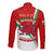 Wales Rugby Long Sleeve Button Shirt 2023 World Cup Cymru Curve Style - Wonder Print Shop