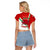 Wales Rugby Raglan Cropped T Shirt 2023 World Cup Cymru Curve Style - Wonder Print Shop