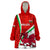 Wales Rugby Wearable Blanket Hoodie 2023 World Cup Cymru Curve Style - Wonder Print Shop