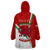 Wales Rugby Wearable Blanket Hoodie 2023 World Cup Cymru Curve Style - Wonder Print Shop