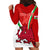 Custom Wales Rugby Hoodie Dress 2023 World Cup Cymru Curve Style - Wonder Print Shop